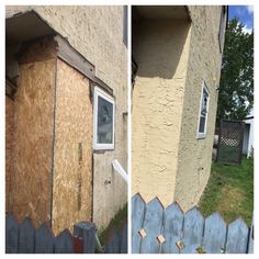 Color match stucco repair