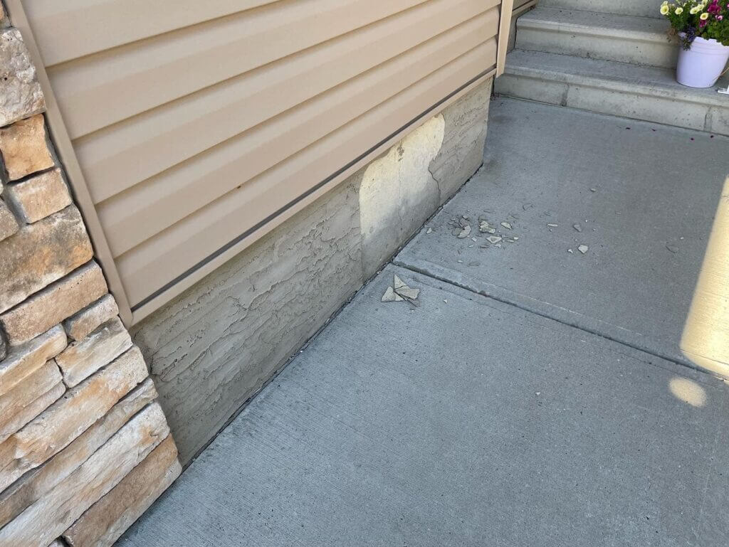 why does parging fall off edmonton